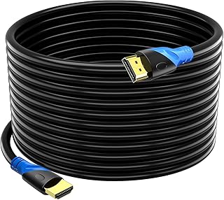 Rommisie 4K HDMI 50 FT Cable (HDMI 2.0,18Gbps) Ultra High Speed Gold Plated Connectors,Ethernet Audio Return,Video 4K,FullHD1080p 3D Arc Compatible with UHD TV Monitor Laptop Xbox PS4/PS5 ect