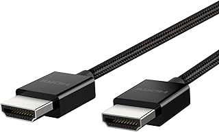 Belkin Ultra HD HDMI 2.1 Cable 6.6FT/2M, 4K Ultra High Speed HDMI Cable, 48Gbps HDMI 2.1 Cord, Dolby Vision HDR & 8K @60Hz, 10K Streaming - Compatible w/ Playstation, PS4, PS5, Xbox Series X, & More
