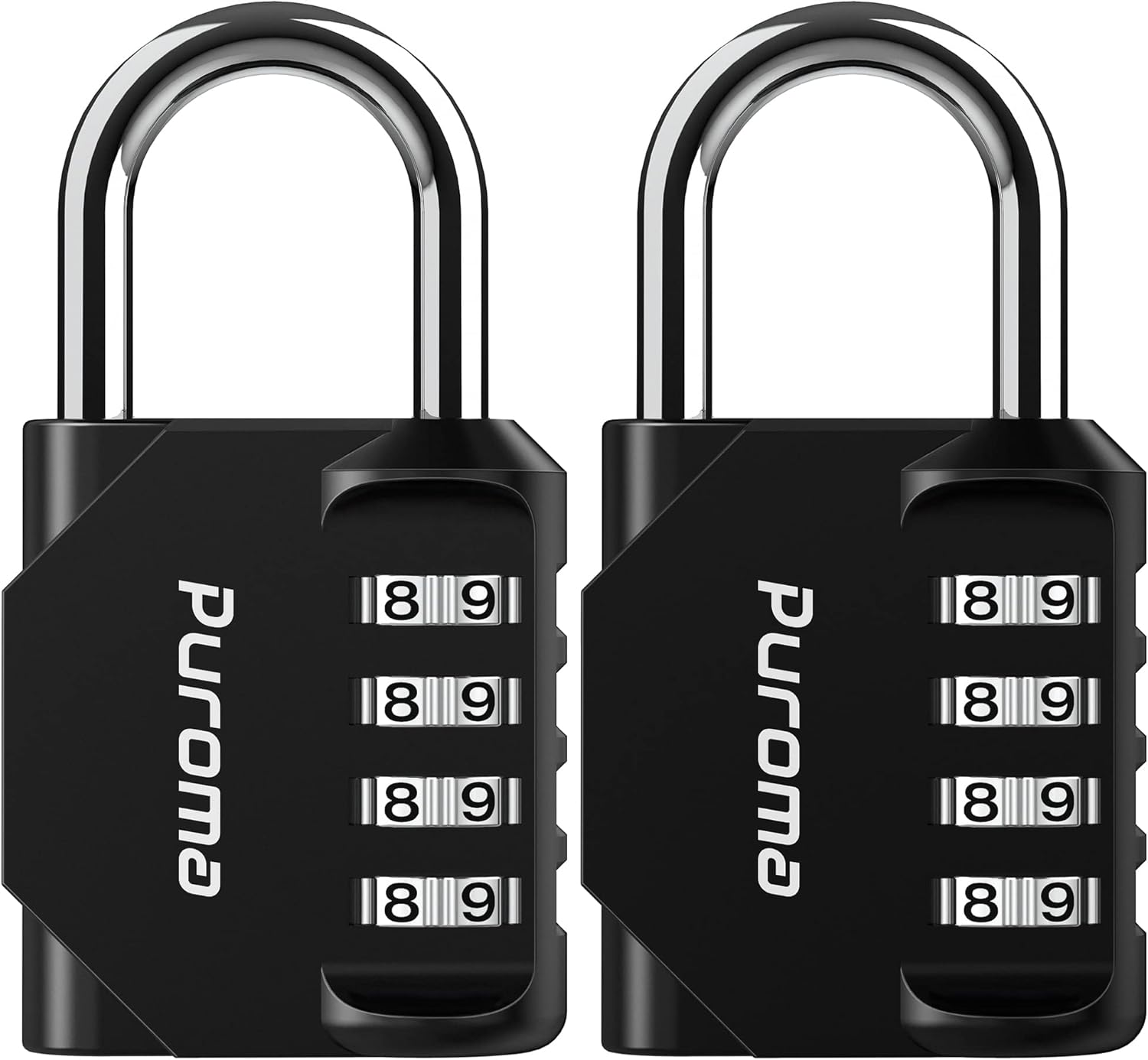Puroma 2 Pack Combination Lock for Locker 4 Digit 